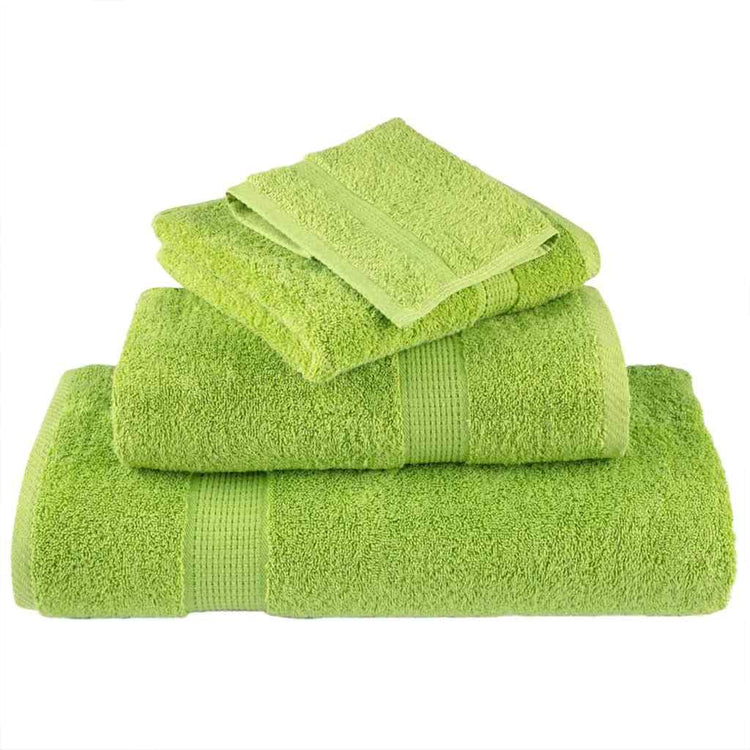 Vidaxxl Gästehandtuch einfarbig grün 550 g/qm
