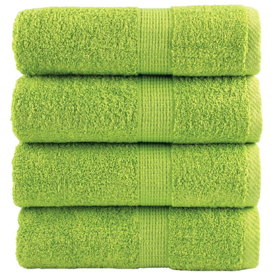 Vidaxl Gäste Wipes Solund 4 PCs 600 g m² 30 x 30 cm Apple Green