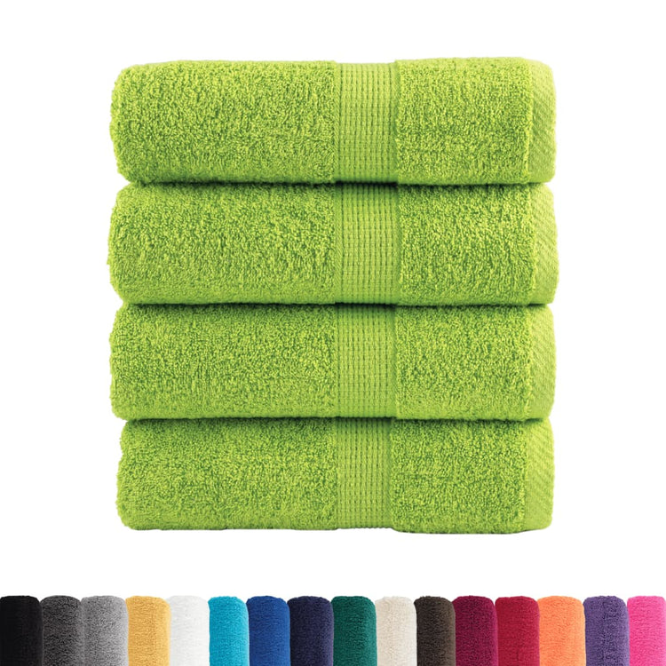 Vidaxl Gäste Wipes Solund 4 PCs 600 g m² 30 x 30 cm Apple Green
