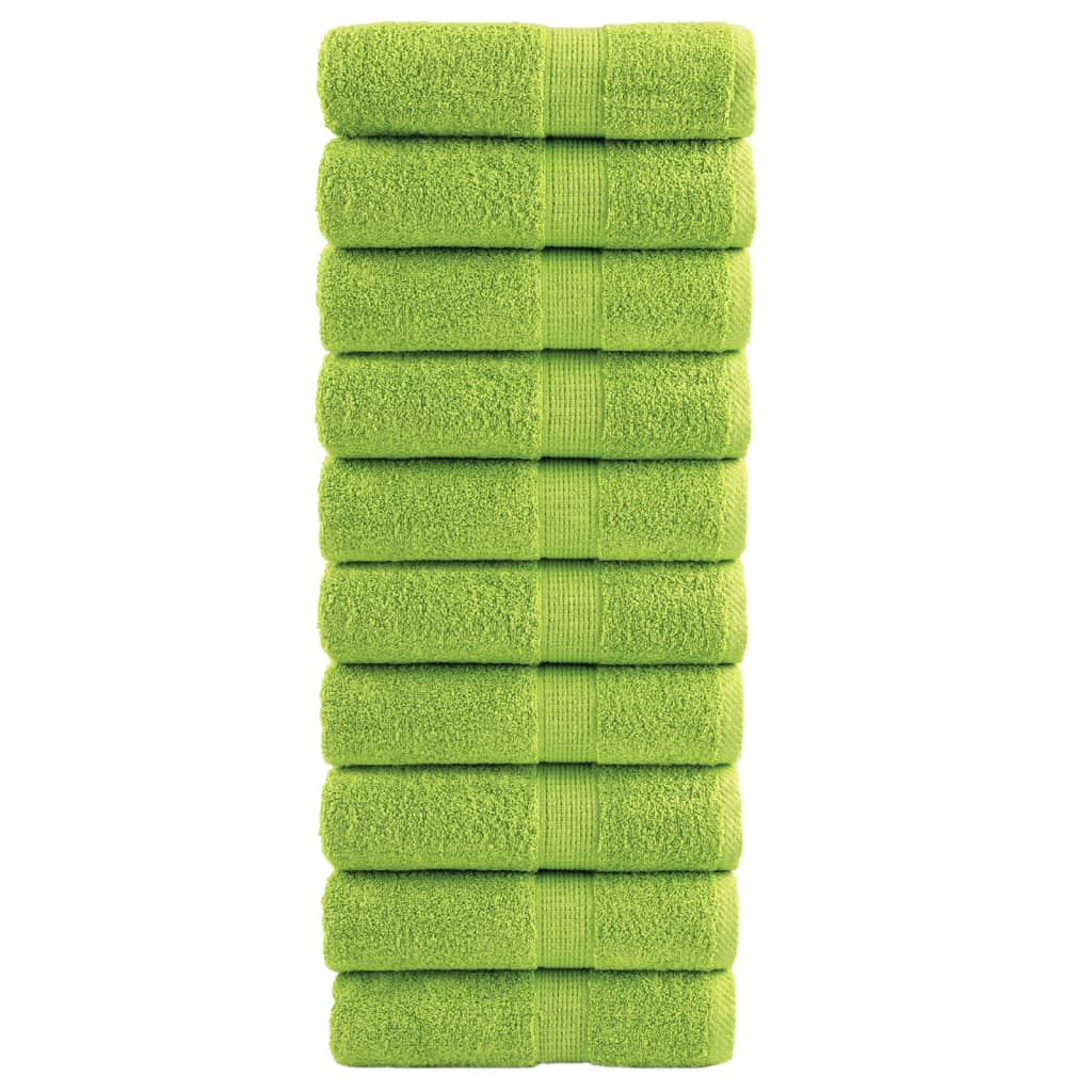Vidaxl Gäste Wipes Solund 10 PCs 600 g m² 30 x 30 cm Apple Green