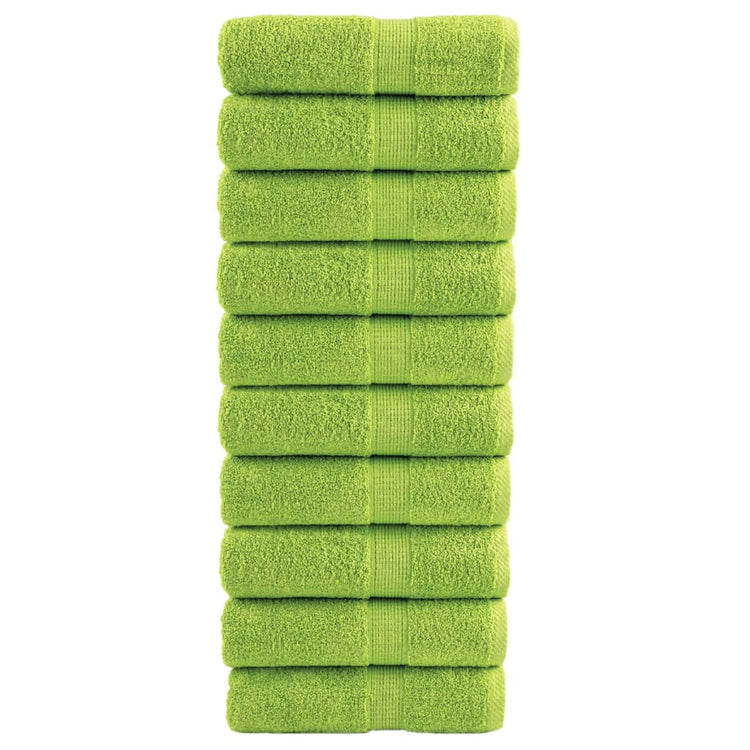 Vidaxl Gäste Wipes Solund 10 PCs 600 g m² 30 x 30 cm Apple Green