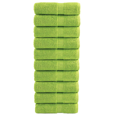 VidaXL Gästehandtücher Solund 10 St. 600 g m² 30x50 cm Apfelgrün