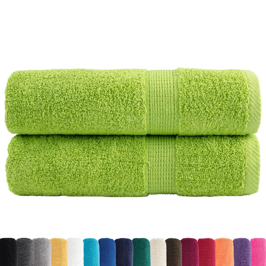 Vidaxx Handtücher Solund 2 Stück 600 g m² 50x100 cm apfelgrün