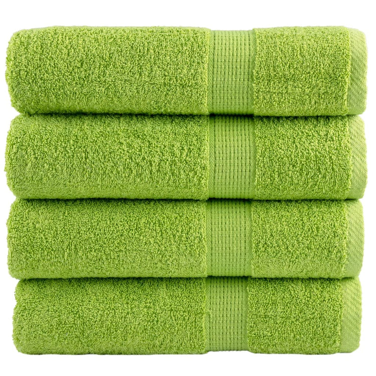 Vidaxx Handtücher Solund 4 Stück 600 g m² 50x100 cm Apfelgrün