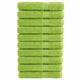 Vidaxl Sauna -Tücher Solund 10 Stcs 600 g m² 80x200 cm Apple Green