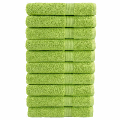 Vidaxl -Handtücher Solund 10 Stk 600 g m² 100x200 cm Apple Green