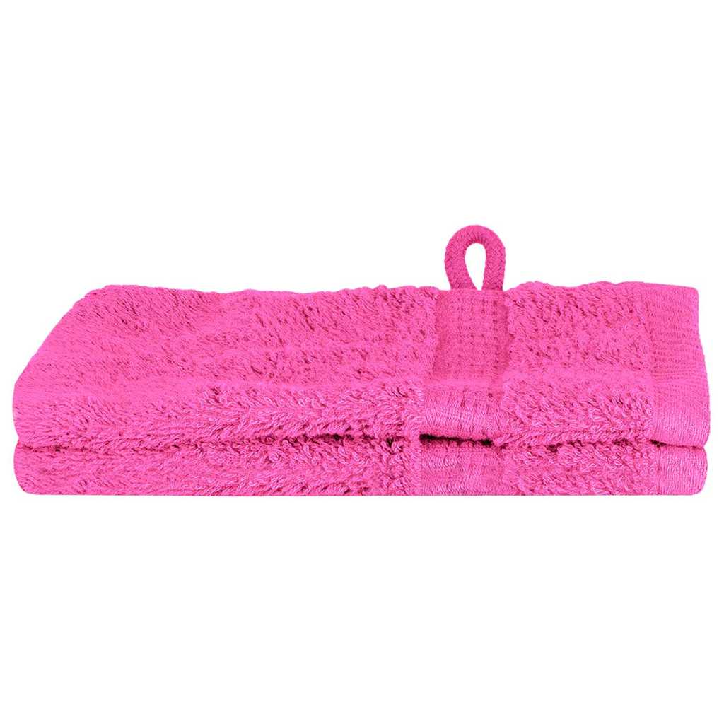 VidaXL Gästehandtuch einfarbig rosa 550 g/m²