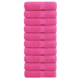 VidaXL Gästehandtücher Solund 10 St. 600 g m² 30x50 cm rosa - afbeelding 2