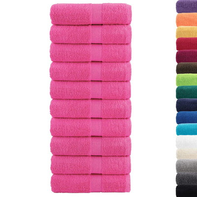 VidaXL Gästehandtücher Solund 10 St. 600 g m² 30x50 cm rosa