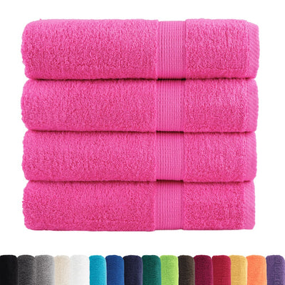 Vidaxx Handtücher Solund 4 Stück 600 g m² 50x100 cm rosa
