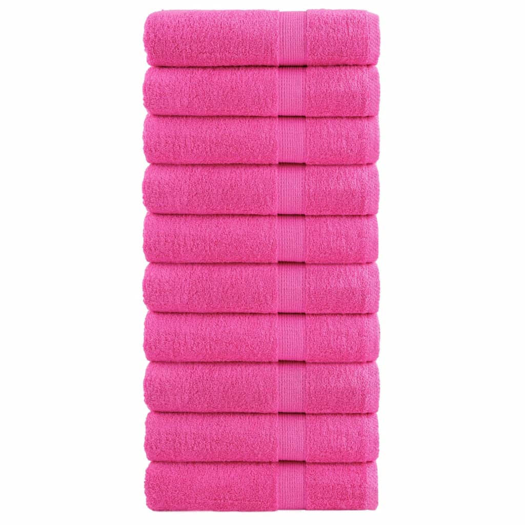 Vidaxl -Handtücher Solund 10 ST 600 g m² 50 x 100 cm rosa