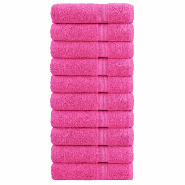 Vidaxl -Handtücher Solund 10 ST 600 g m² 50 x 100 cm rosa