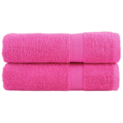 Vidaxl Badetücher Solund 2 PCs 600 g m² 70 x 140 cm rosa