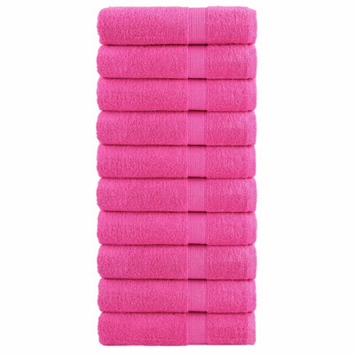 Vidaxl Badetücher Solund 10 ST 600 g m² 70 x 140 cm Pink