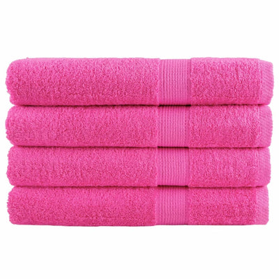 Vidaxl Sauna -Tücher Solund 4 ST 600 g m² 80x200 cm Pink