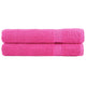 Vidaxl -Handtücher Solund 2 PCs 600 g m² 100x200 cm Pink