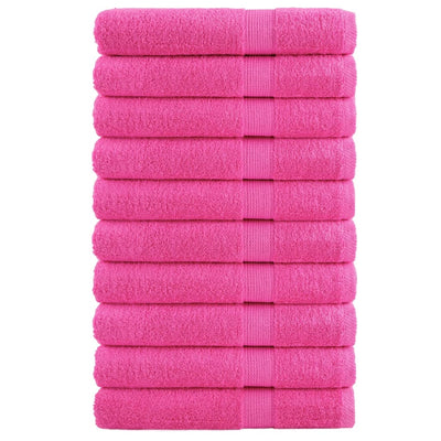 Vidaxl -Handtücher Solund 10 ST 600 g m² 100x200 cm Pink