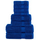 VIDAXL 8-teiliger Handtuch Set Solund 600 g m² Blau
