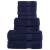 Vidaxl 8-Stück-Handtuch Set Solund 600 g m² Marineblau