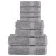 VIDAXL 8-Stück-Handtuchset Solund 600 g m² Grau