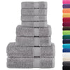 VIDAXL 8-Stück-Handtuchset Solund 600 g m² Grau