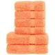 VIDAXL 6-Stück-Handtuchset Solund 600 g m² Orange