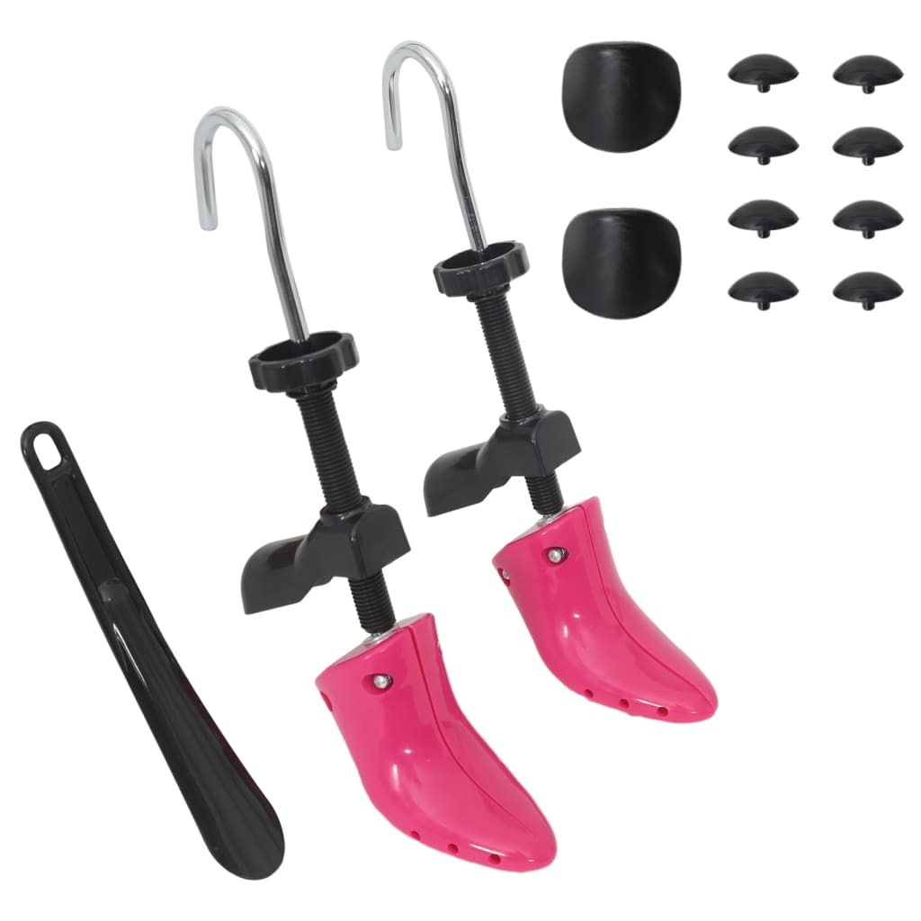 Vidaxl-Schuhspanner mit Schuhdorn EU 34-40 Plastikrosa