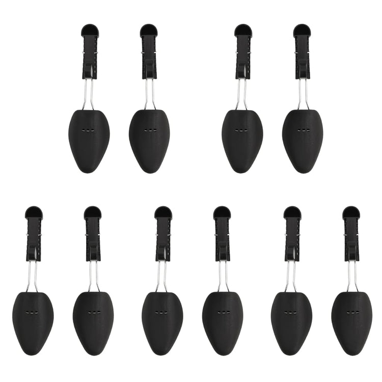 Vidaxl-Schuhspanner 5 Paare EU 35-38 Plastikschwarz