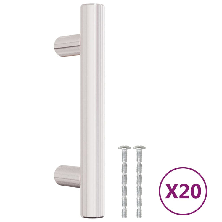 Vidaxx Griffe 20 Stück 64 mm Edelstahl silberfarben