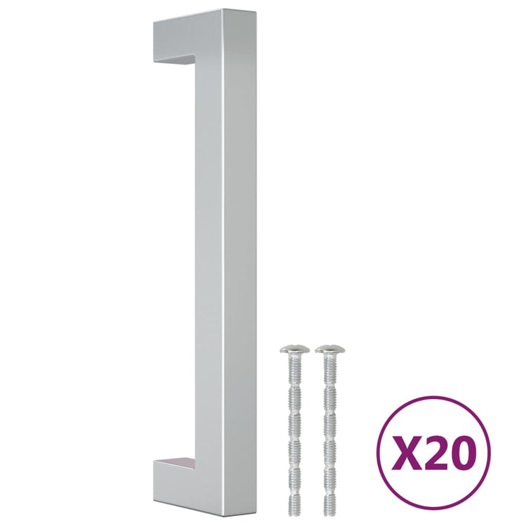 VidaXL Griffe 20 Stück 128 mm Edelstahl silberfarben