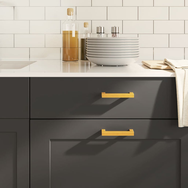 VidaXL Griffe 20 Stück 96 mm Edelstahl goldfarben