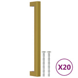 VidaXL Griffe 20 Stück 192 mm Edelstahl goldfarben - afbeelding 2