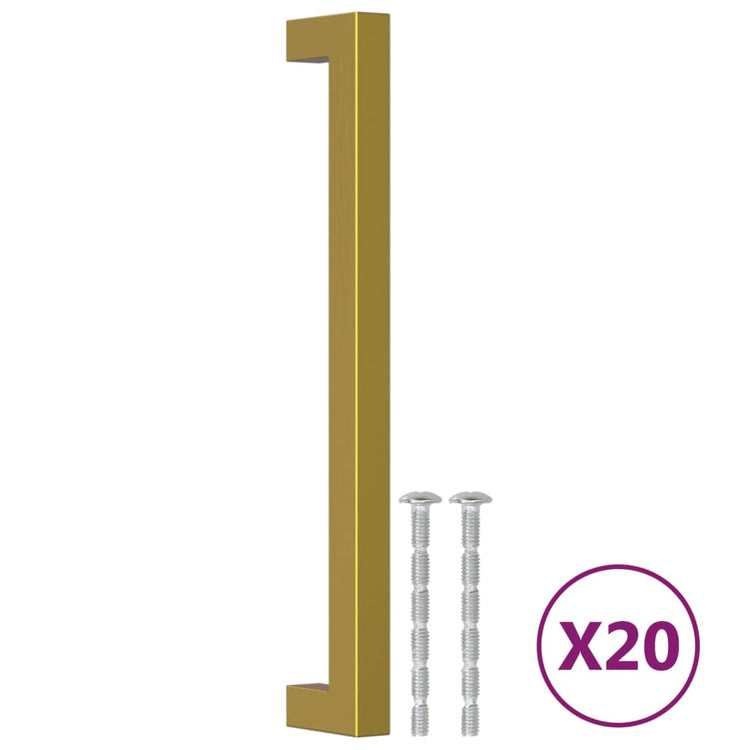 VidaXL Griffe 20 Stück 192 mm Edelstahl goldfarben