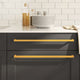 VidaXL Griffe 20 Stück 480 mm Edelstahl goldfarben