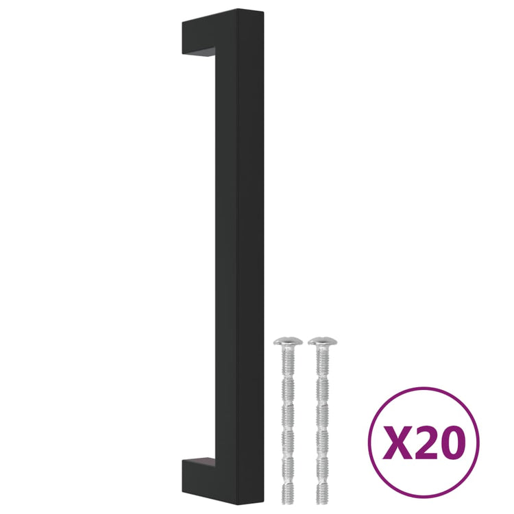 Vidaxx Griffe 20 Stück 160 mm Edelstahl schwarz