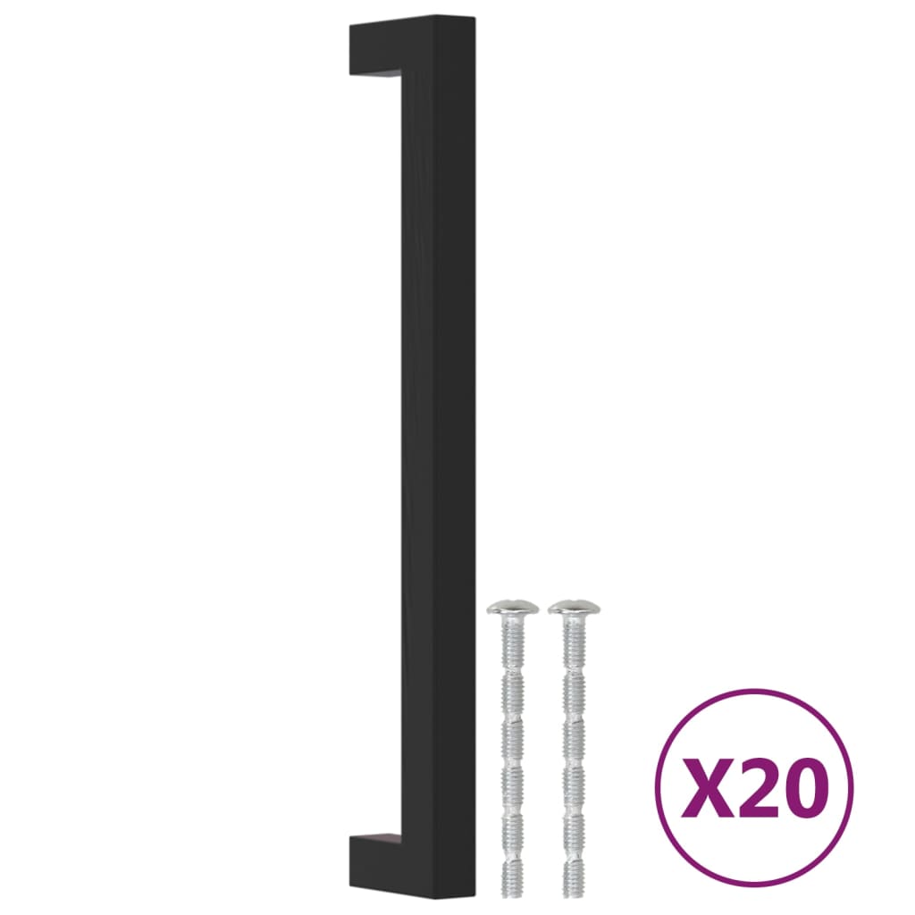 Vidaxx Griffe 20 Stück 192 mm Edelstahl schwarz