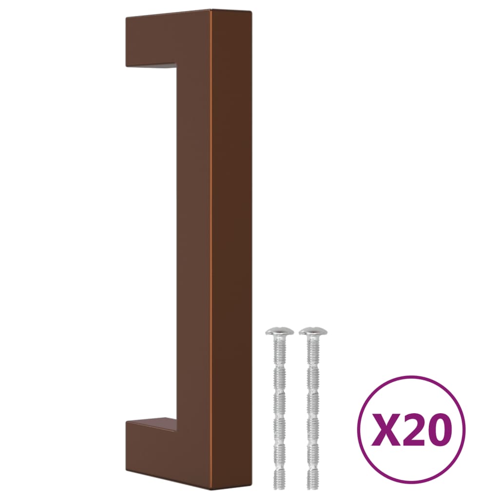 VidaXL Griffe 20 Stück 96 mm Edelstahl bronzefarben