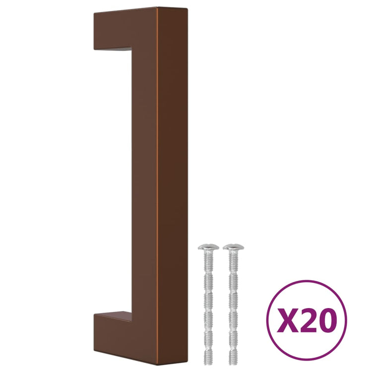 VidaXL Griffe 20 Stück 96 mm Edelstahl bronzefarben