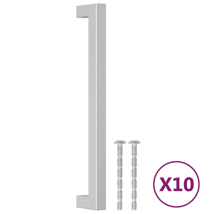 Vidaxx Griffe 10 Stück 192 mm Edelstahl silberfarben