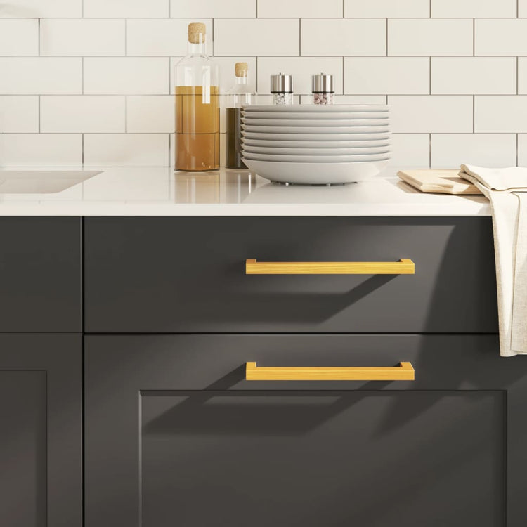 VidaXL Griffe 10 Stück 192 mm Edelstahl goldfarben