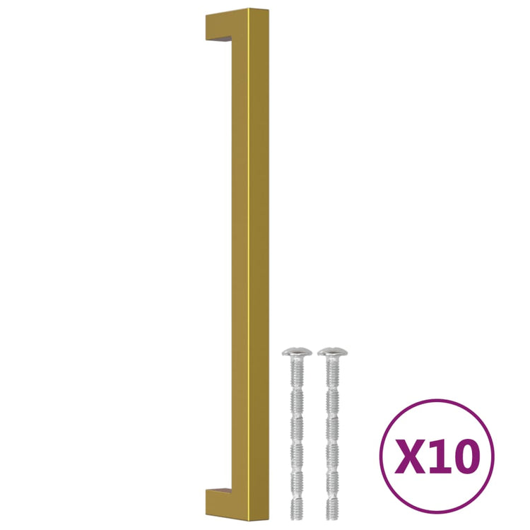 VidaXL Griffe 10 Stück 224 mm Edelstahl goldfarben
