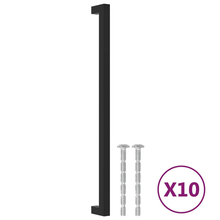 VidaXL Griffe 10 Stück 320 mm Edelstahl schwarz