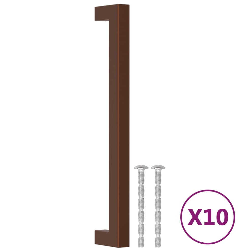 Vidaxx Griffe 10 Stück 192 mm Edelstahl bronzefarben