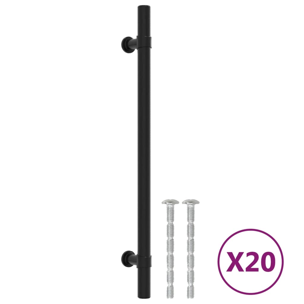 Vidaxx Griffe 20 Stück 192 mm Edelstahl schwarz