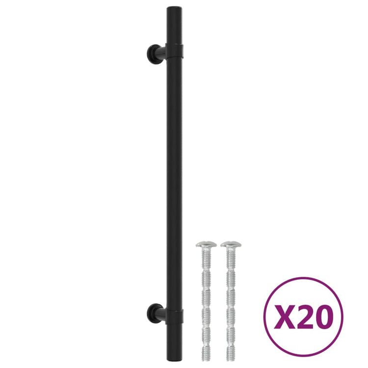 Vidaxx Griffe 20 Stück 192 mm Edelstahl schwarz