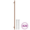VidaXL Griffe 20 Stück 480 mm Edelstahl bronzefarben