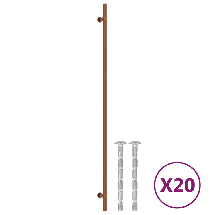 VidaXL Griffe 20 Stück 480 mm Edelstahl bronzefarben