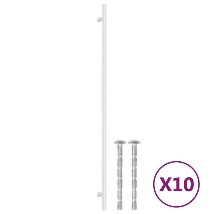 Vidaxx Griffe 10 Stück 480 mm Edelstahl silberfarben