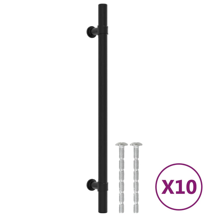 VidaXL Griffe 10 Stück 192 mm Edelstahl schwarz