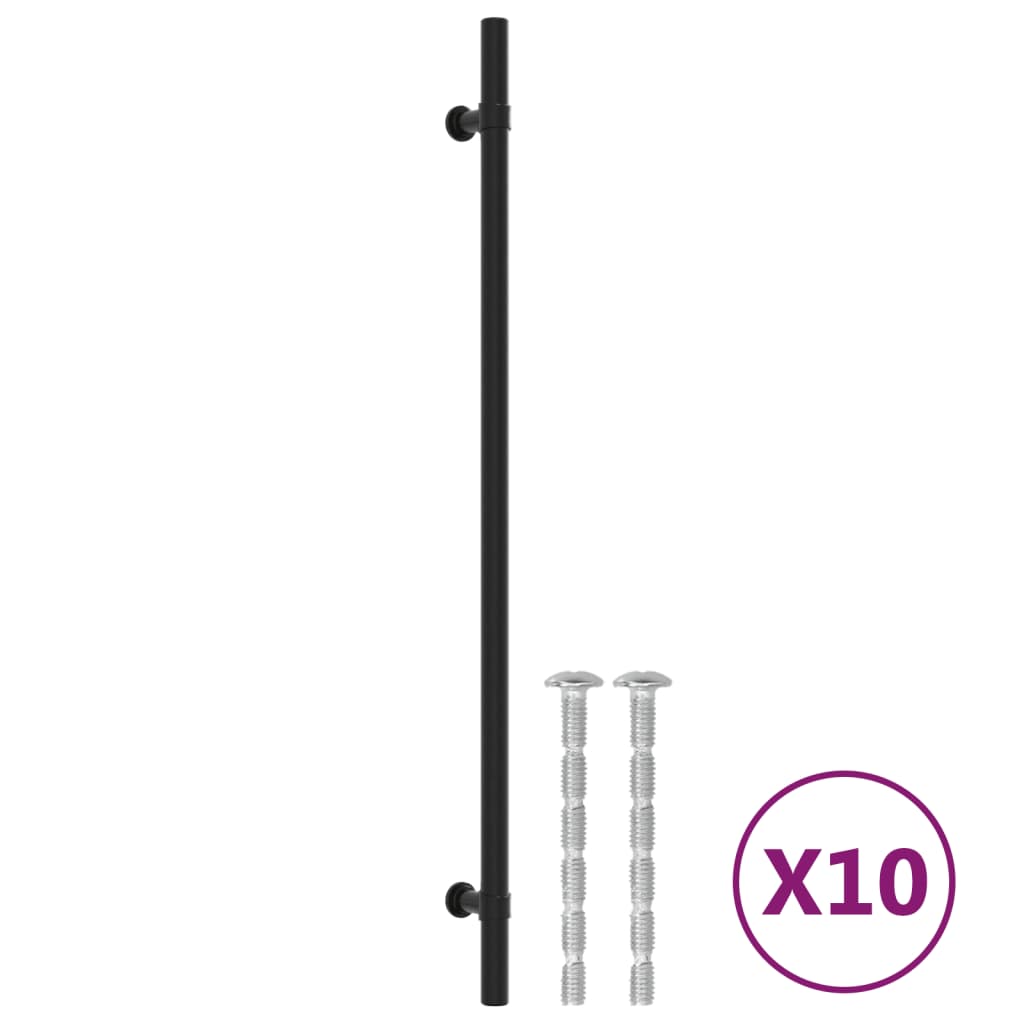 VidaXL Griffe 10 Stück 320 mm Edelstahl schwarz